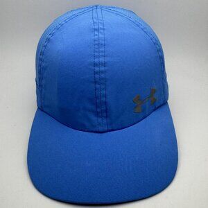 Under Armour Hat Cap Strap Back Womens One Size Blue Mesh Performance Running